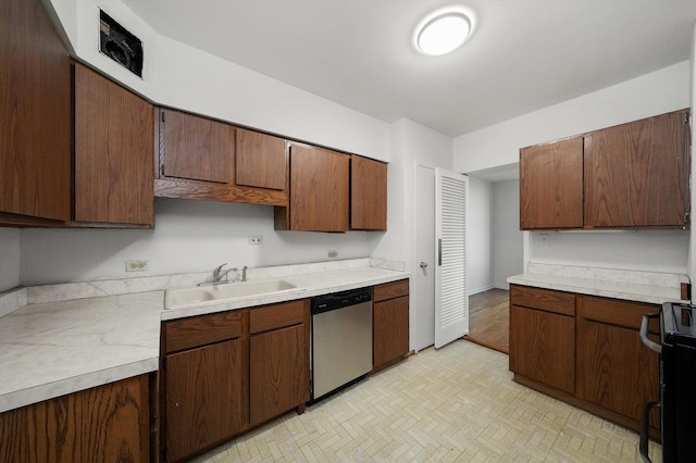 3150 N Lake Shore Dr Unit 14E, Chicago, IL 60657 - kitchen featuring dishwasher, light countertops, and black electric range oven