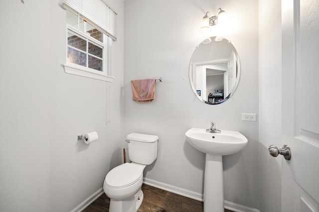 630 Legend Ln, Mchenry, IL 60050 - bathroom with toilet and wood finished floors