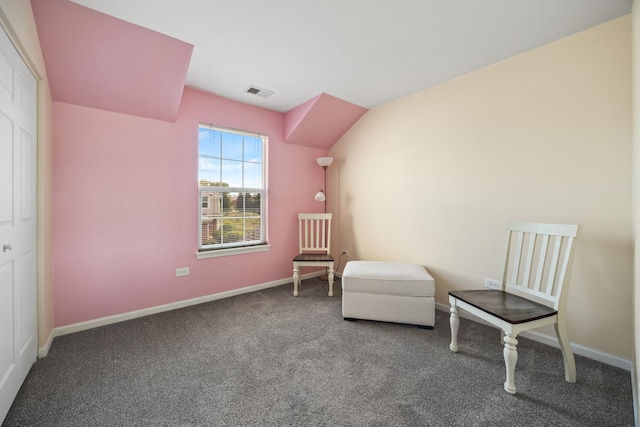 630 Legend Ln, Mchenry, IL 60050 - living area featuring carpet flooring and vaulted ceiling