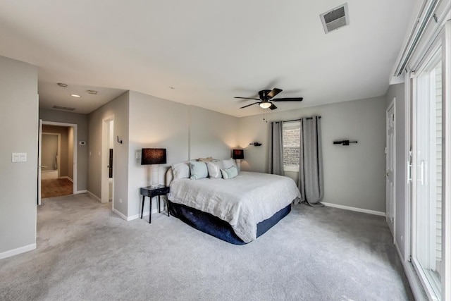 1636 N Leavitt St, Chicago, IL 60647 - carpeted bedroom with a ceiling fan and recessed lighting