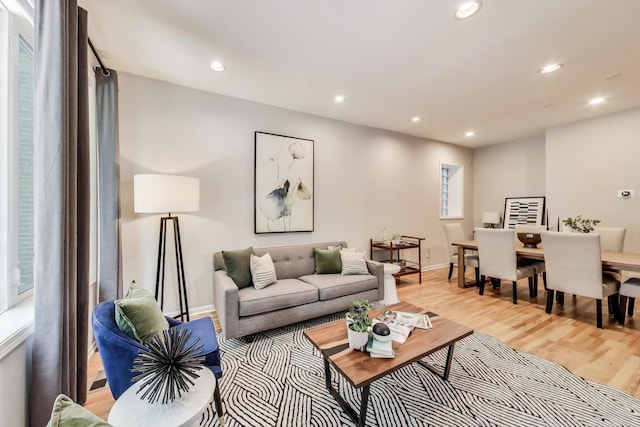 1636 N Leavitt St, Chicago, IL 60647 - living area with recessed lighting and light wood-style flooring