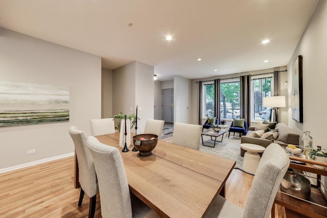 1636 N Leavitt St, Chicago, IL 60647 - dining area featuring light wood-type flooring and recessed lighting