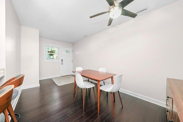 10417 Massasoit Ave, Oak Lawn, IL 60453 - dining area featuring wood finished floors and a ceiling fan