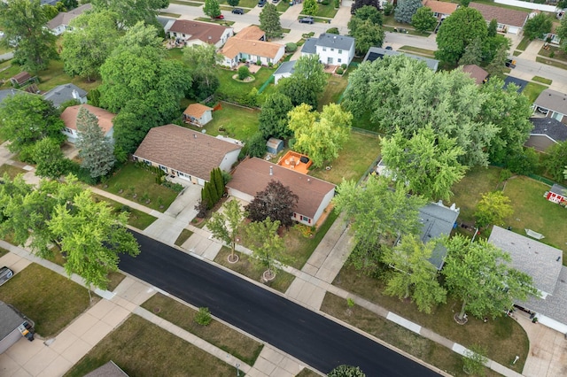 211 David Dr, Streamwood, IL 60107 - aerial view of property and surrounding area featuring nearby suburban area