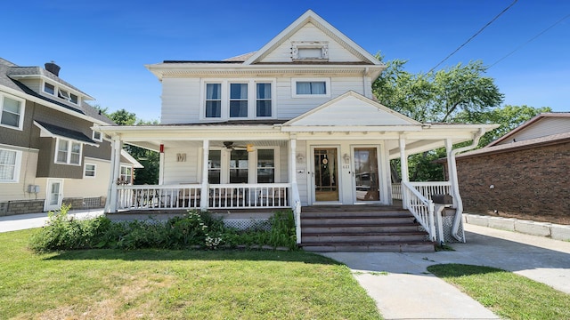 611 S Hennepin Ave, Dixon, IL 61021 - view of front of home with a porch and a front yard
