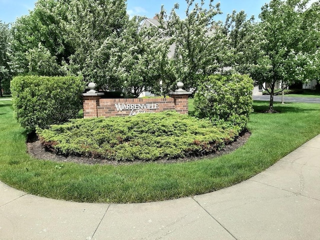 2S772 Timber Dr, Warrenville, IL 60555 - community sign with a lawn