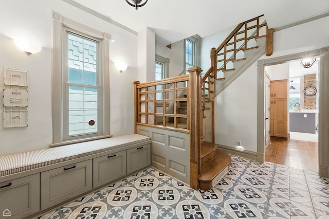 5729 S Harper Ave, Chicago, IL 60637 - stairway with healthy amount of natural light