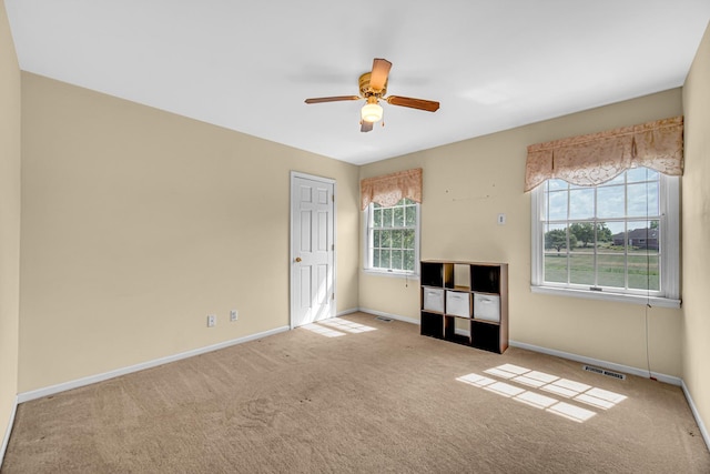 26711 S Greenbriar Dr, Monee, IL 60449 - unfurnished room with carpet floors and ceiling fan