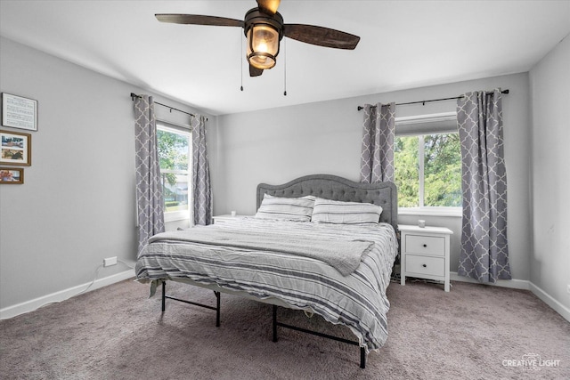 447 Newport Dr, Naperville, IL 60565 - bedroom featuring light colored carpet and ceiling fan