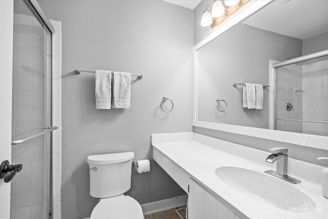 447 Newport Dr, Naperville, IL 60565 - full bathroom featuring tiled shower, vanity, and tile patterned flooring