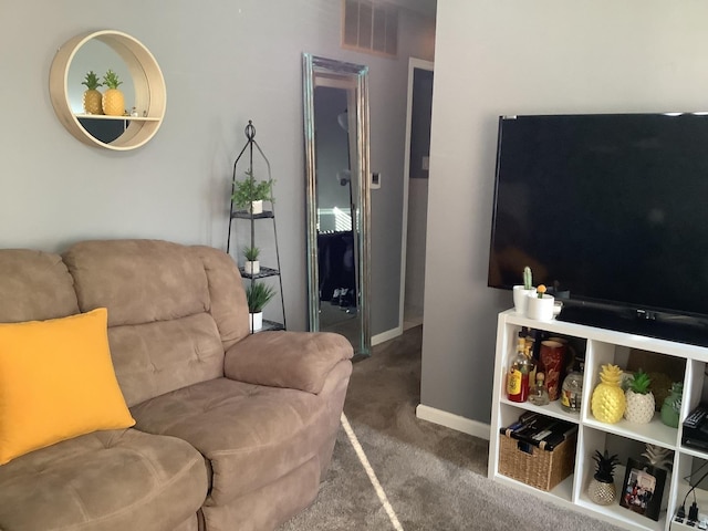 427 Kenyon Ave, Romeoville, IL 60446 - living area featuring carpet flooring and baseboards