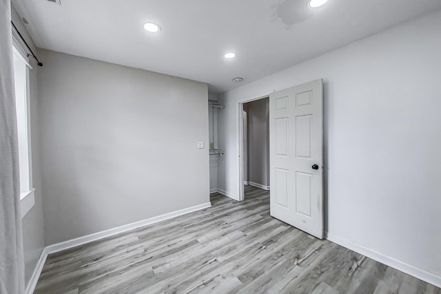 43173 N Lake Ave, Antioch, IL 60002 - unfurnished bedroom featuring recessed lighting and light wood finished floors