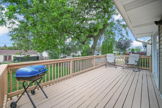 609 W Romeo Rd, Romeoville, IL 60446 - deck with grilling area