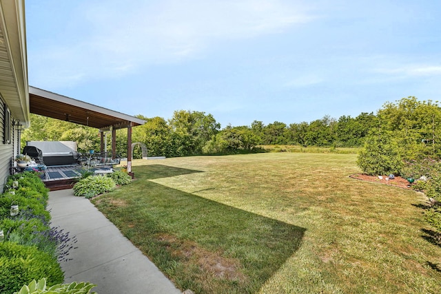 2831 E 28th Rd, Marseilles, IL 61341 - view of grassy yard featuring a deck
