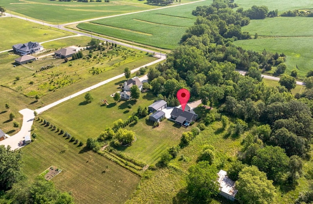2831 E 28th Rd, Marseilles, IL 61341 - aerial view of property and surrounding area with rural landscape