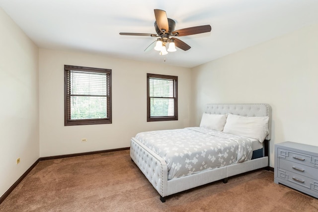 2809 Jenny Jae Ln, Crystal Lake, IL 60012 - carpeted bedroom with baseboards and ceiling fan