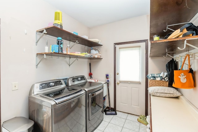 2809 Jenny Jae Ln, Crystal Lake, IL 60012 - washroom with washing machine and clothes dryer and light tile patterned floors