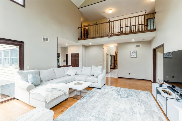 2809 Jenny Jae Ln, Crystal Lake, IL 60012 - living room featuring a high ceiling and wood finished floors
