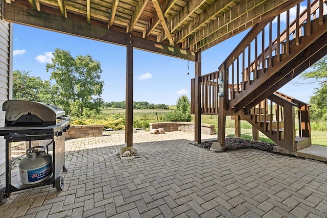 501 Blackstone Ct, Lake Villa, IL 60046 - view of patio / terrace with stairs and a grill