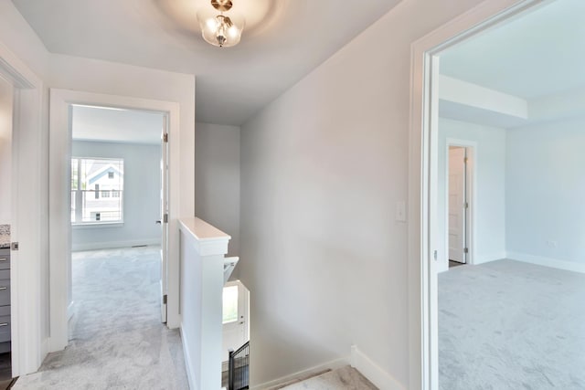 24465 S St Peters Dr, Channahon, IL 60410 - hall with an upstairs landing and light colored carpet