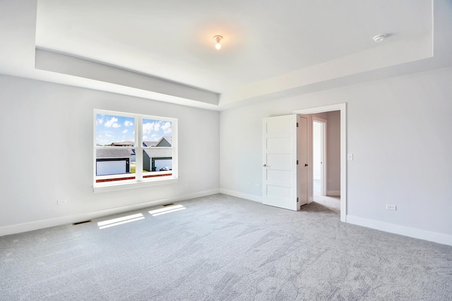 24465 S St Peters Dr, Channahon, IL 60410 - unfurnished room featuring a raised ceiling, carpet, and a smoke detector