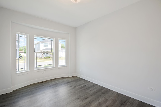24465 S St Peters Dr, Channahon, IL 60410 - unfurnished room with dark wood-style flooring