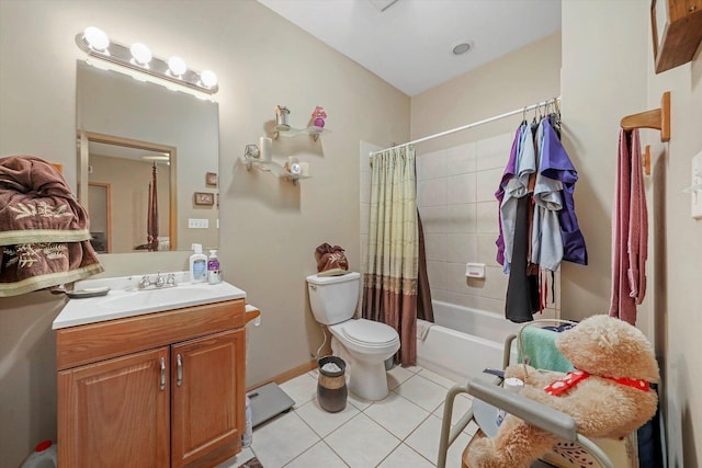 6139 S King Dr, Chicago, IL 60637 - bathroom with vanity, tile patterned floors, and shower / bath combo