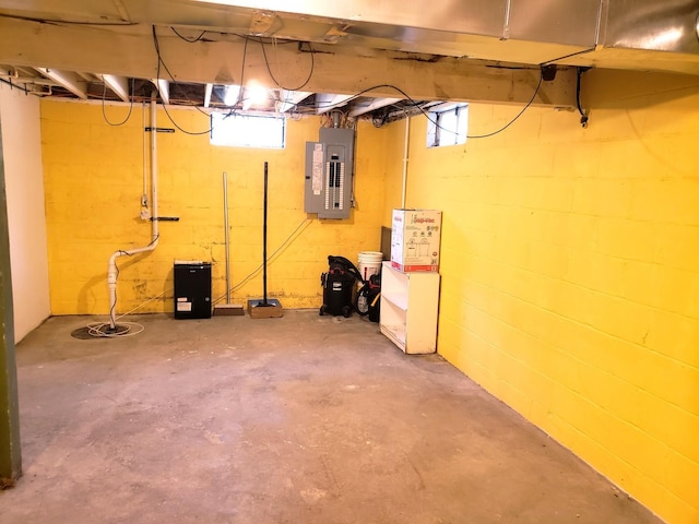 1080 E Bluff St, Marseilles, IL 61341 - below grade area featuring electric panel and plenty of natural light