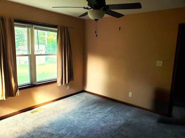 1080 E Bluff St, Marseilles, IL 61341 - unfurnished room featuring carpet flooring and a ceiling fan