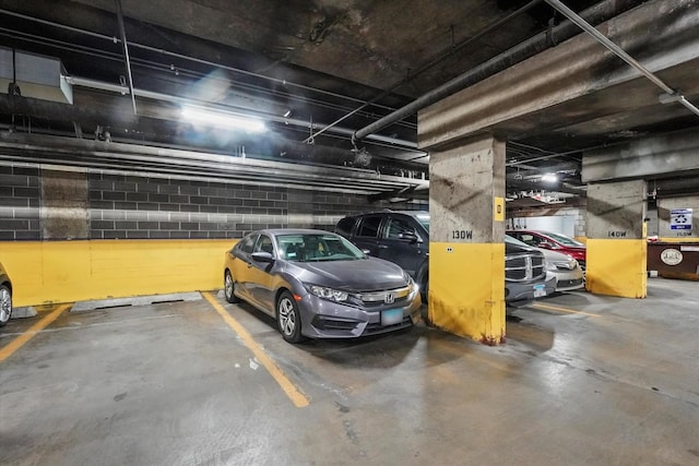 1450 E 55th Pl Unit 317S, Chicago, IL 60637 - parking garage with concrete block wall
