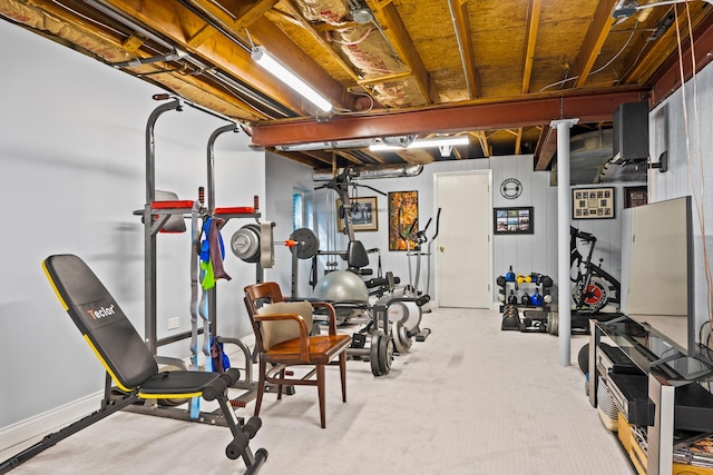 95 Warrington Dr, Lake Bluff, IL 60044 - exercise room featuring carpet flooring