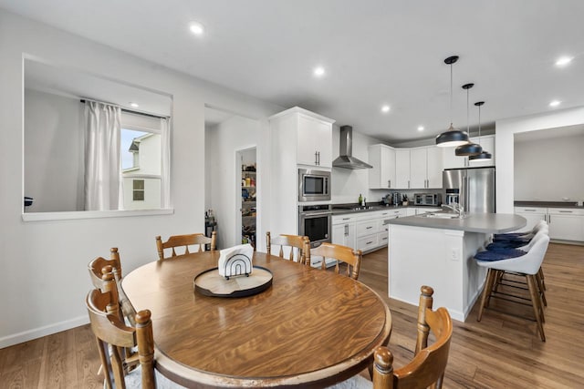 940 Treeline Dr, Algonquin, IL 60102 - dining area featuring wood finished floors and recessed lighting
