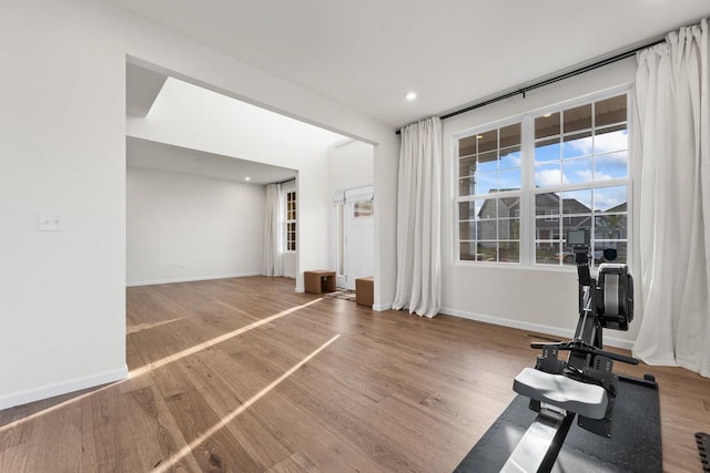 940 Treeline Dr, Algonquin, IL 60102 - exercise room with wood finished floors and recessed lighting