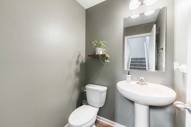2551 Bella Dr, Pingree Grove, IL 60140 - bathroom with toilet and baseboards