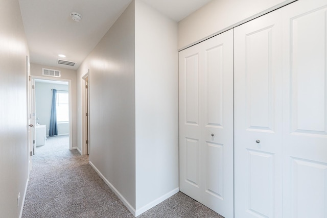 2551 Bella Dr, Pingree Grove, IL 60140 - hall with light colored carpet and baseboards