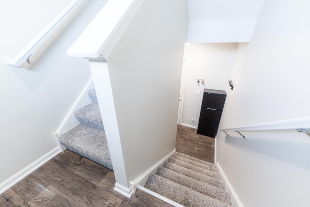 2551 Bella Dr, Pingree Grove, IL 60140 - stairs featuring wood finished floors