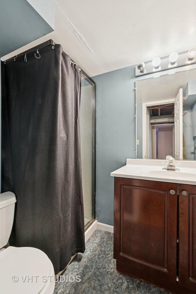 147 S Prospect St, Wheaton, IL 60187 - full bath with vanity and a stall shower