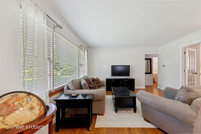 147 S Prospect St, Wheaton, IL 60187 - living area with wood finished floors and crown molding