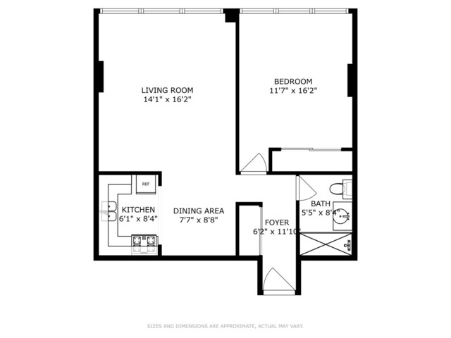 7234 W N Ave Unit 1610, Elmwood Park, IL 60707 - view of floor plan / room layout