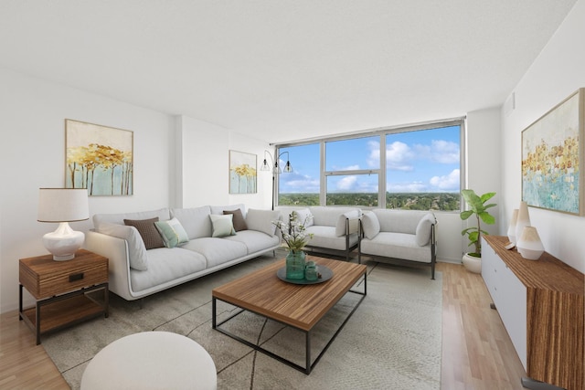 7234 W N Ave Unit 1610, Elmwood Park, IL 60707 - living area featuring light wood-style floors