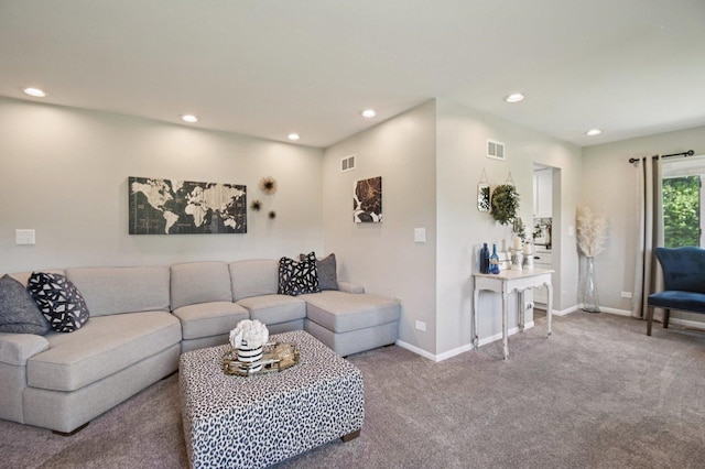 2720 Hobson Rd, Woodridge, IL 60517 - carpeted living room featuring recessed lighting and baseboards