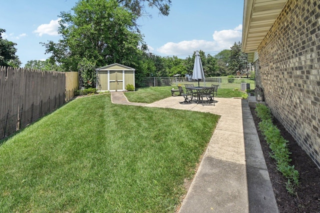 2720 Hobson Rd, Woodridge, IL 60517 - fenced backyard with a storage unit and a patio