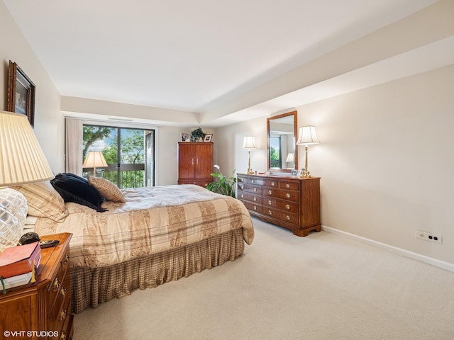 1671 Mission Hills Rd Unit 308, Northbrook, IL 60062 - carpeted bedroom featuring baseboards and access to outside