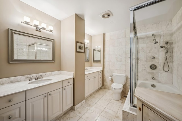 3470 N Lake Shore Dr Unit 9Bc, Chicago, IL 60657 - bathroom featuring two vanities and toilet