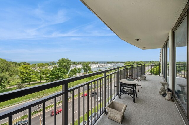 3470 N Lake Shore Dr Unit 9Bc, Chicago, IL 60657 - balcony with a water view