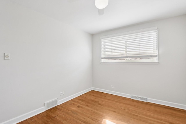 8666 Gregory Ln Unit C, Des Plaines, IL 60016 - unfurnished room featuring light wood-type flooring and ceiling fan