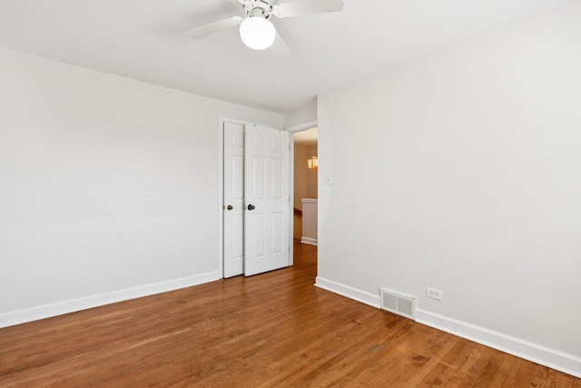 8666 Gregory Ln Unit C, Des Plaines, IL 60016 - spare room with light wood-style flooring and a ceiling fan