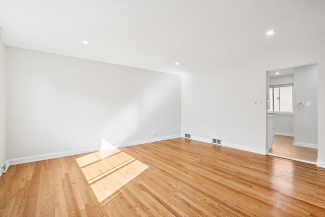 8666 Gregory Ln Unit C, Des Plaines, IL 60016 - spare room featuring light wood-style flooring and recessed lighting