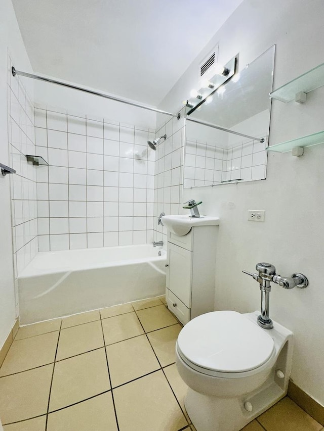 345 E Eastgate Pl Unit 602, Chicago, IL 60616 - full bathroom featuring bathing tub / shower combination, vanity, and tile patterned floors