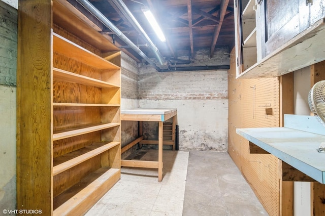 6919 N Overhill Ave, Chicago, IL 60631 - unfinished below grade area featuring a workshop area